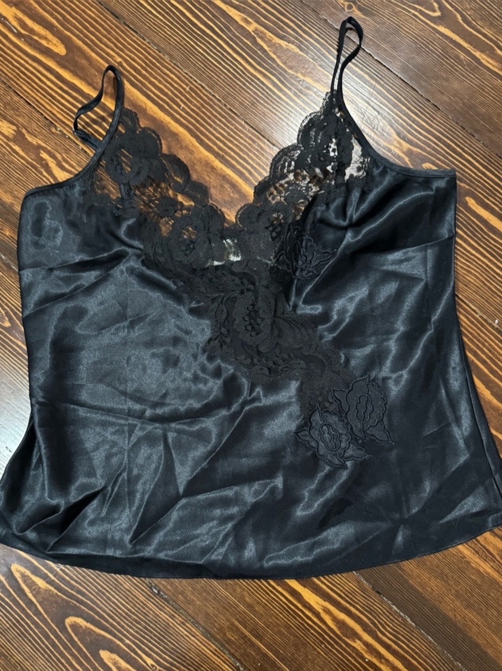 Victoria's Secret Black Lace Camisole Size Medium - Like New